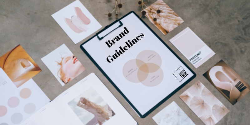 A brand guide may contain your logo, color board, and may also contain coundational copywriting.
