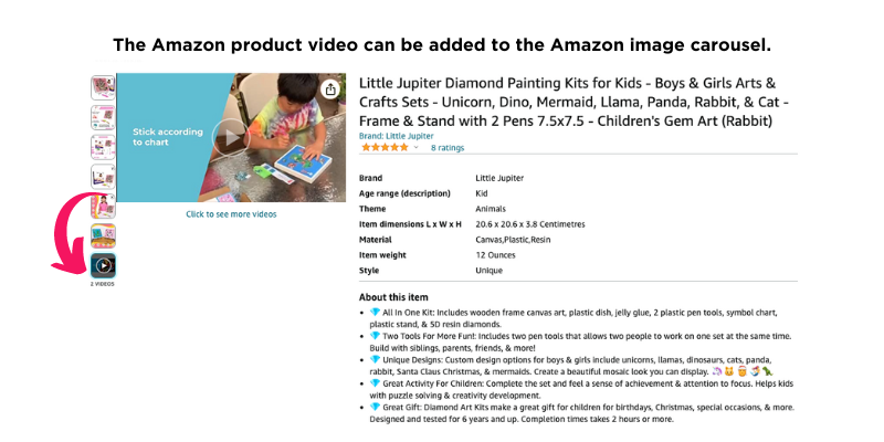 Amazon product video creation