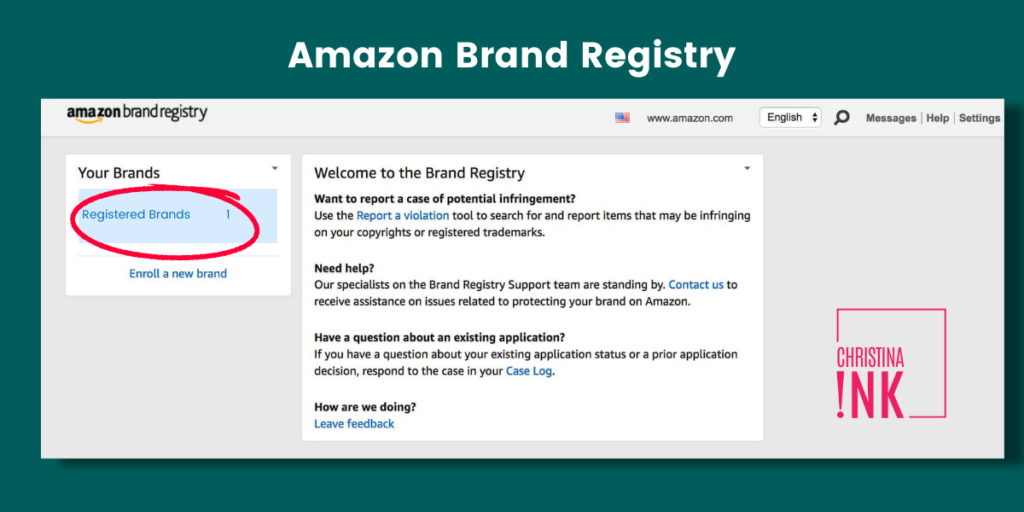 Amazon brand registry