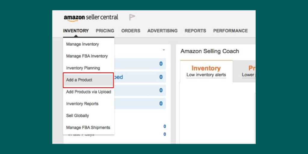 upload amazon product listing