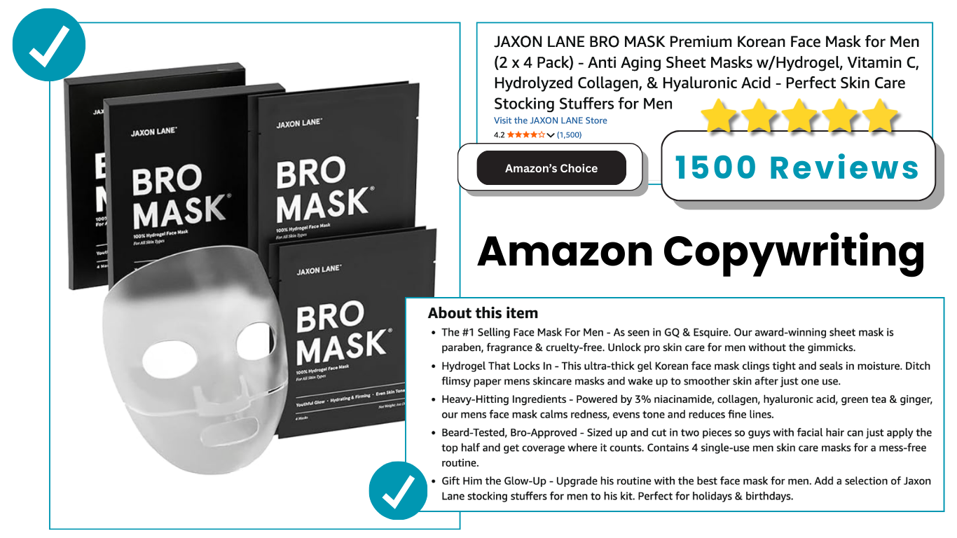 Jaxon Lane Amazon Listing Optimization Copywriting