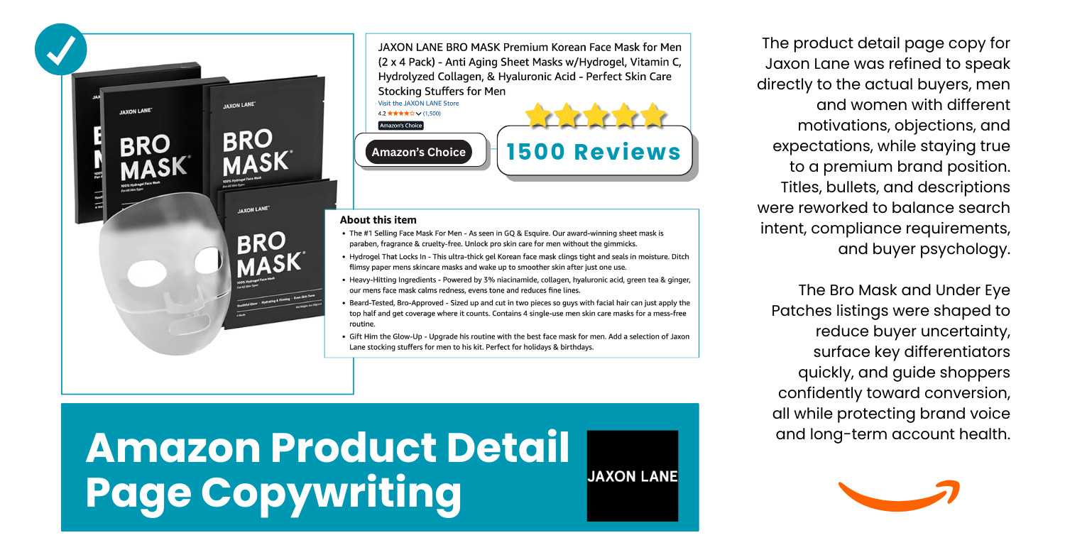 Amazon Product Copywriting C Passmore Amazon Product Detail Page Sample Christina Passmore
