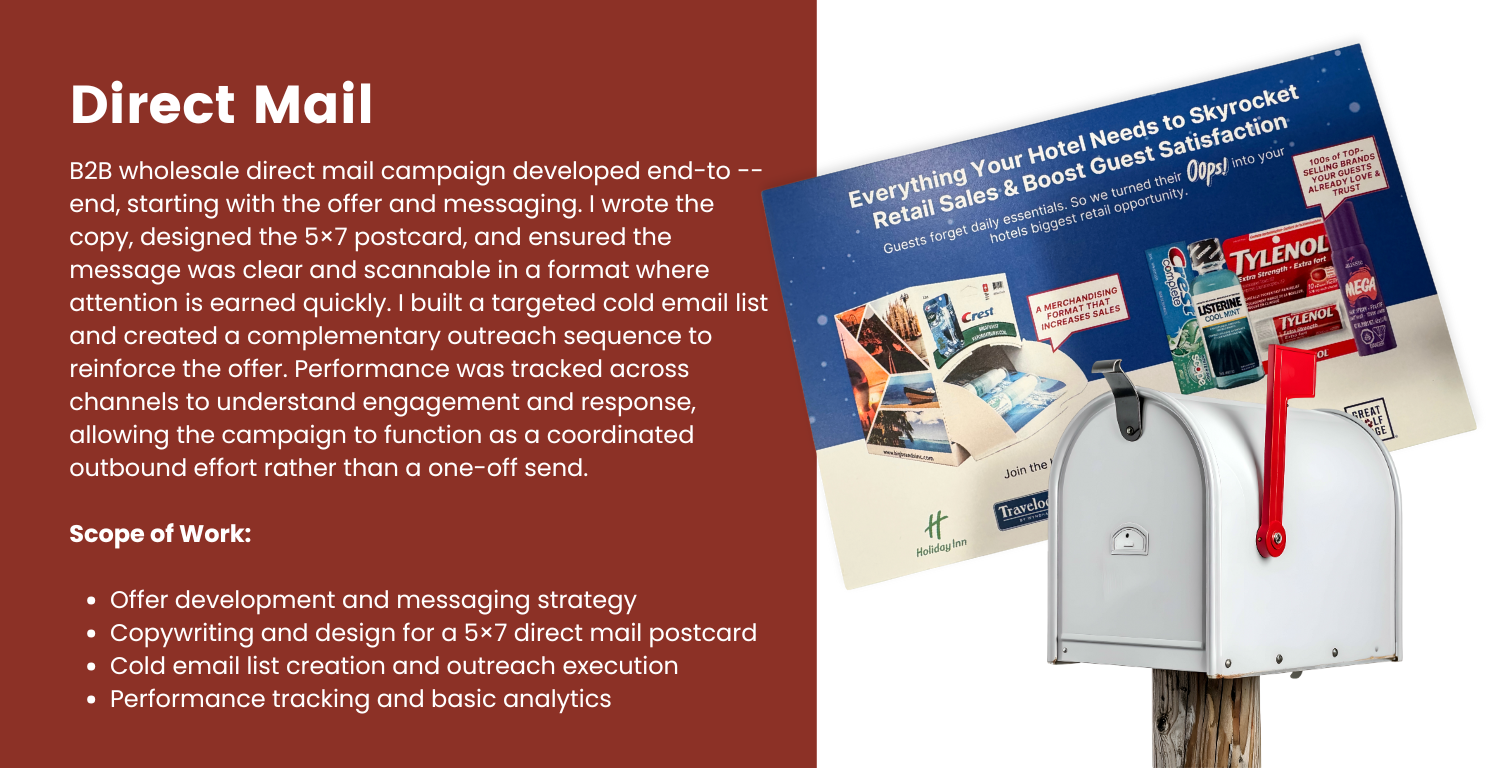 B2B direct mail sample B2B Direct Mail Sample