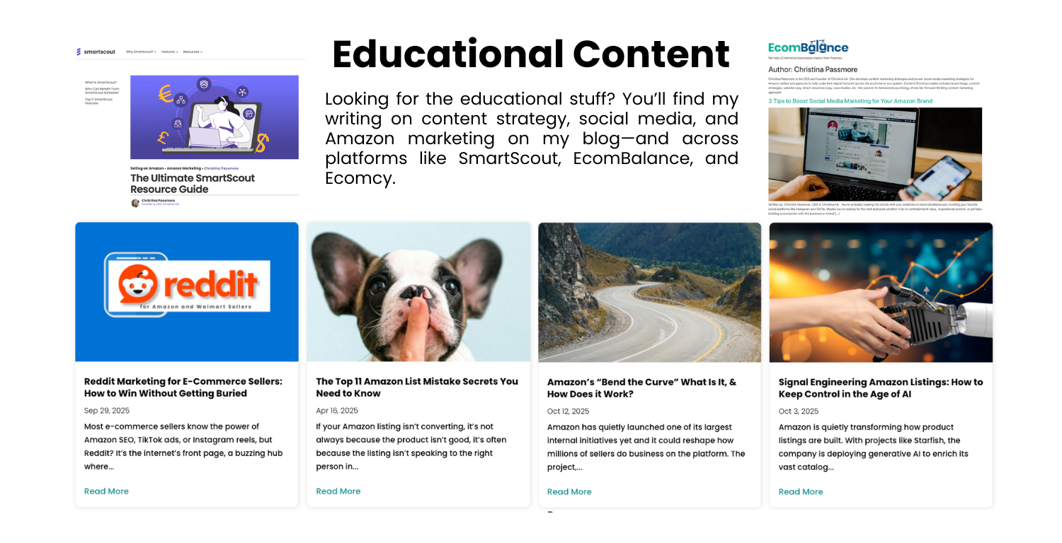 Educational Content Exmaples Christina Passmore Educational Content Examples Christina Passmore