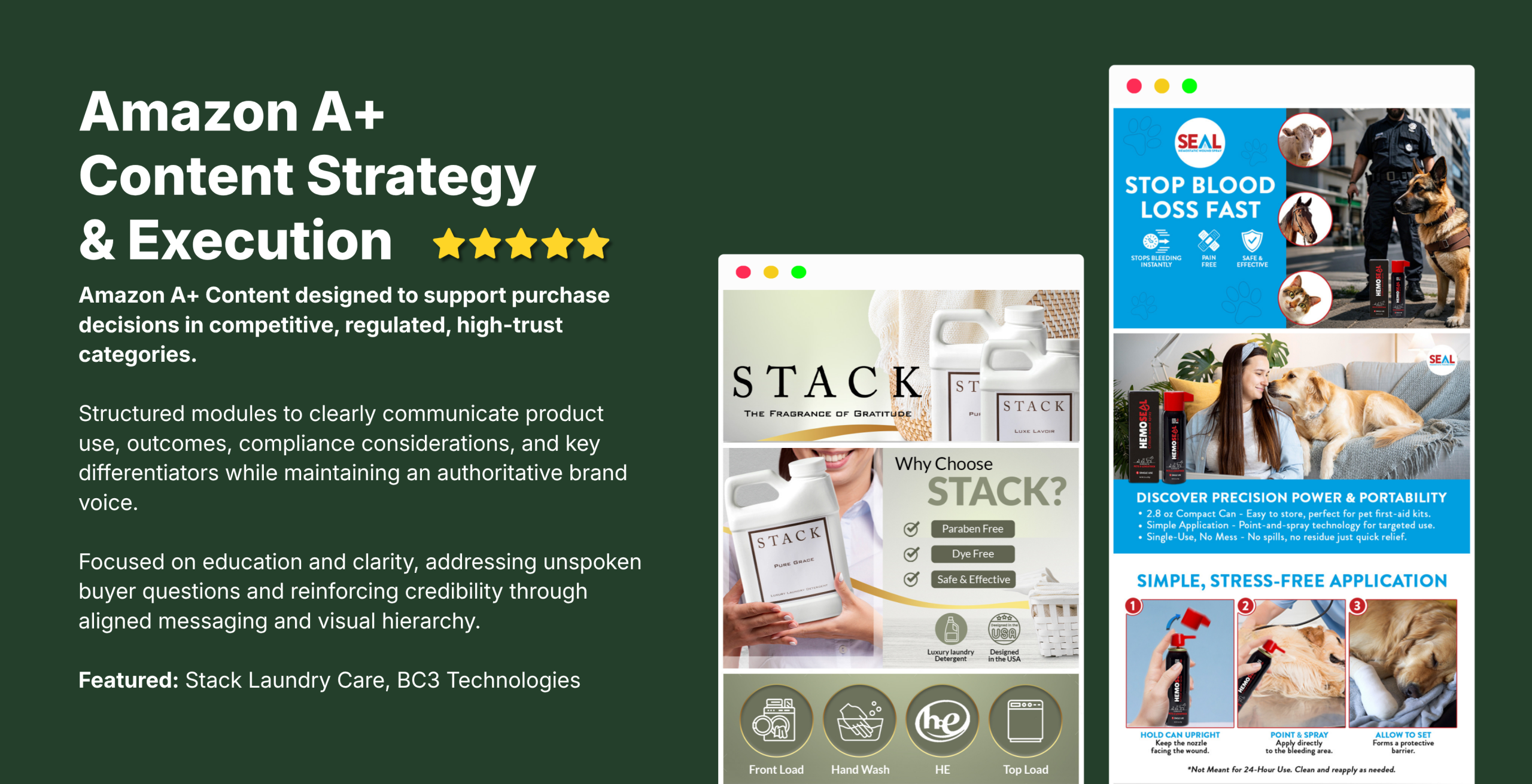 Amazon A+ Content Strategy & Execution Amazon Content Strategy