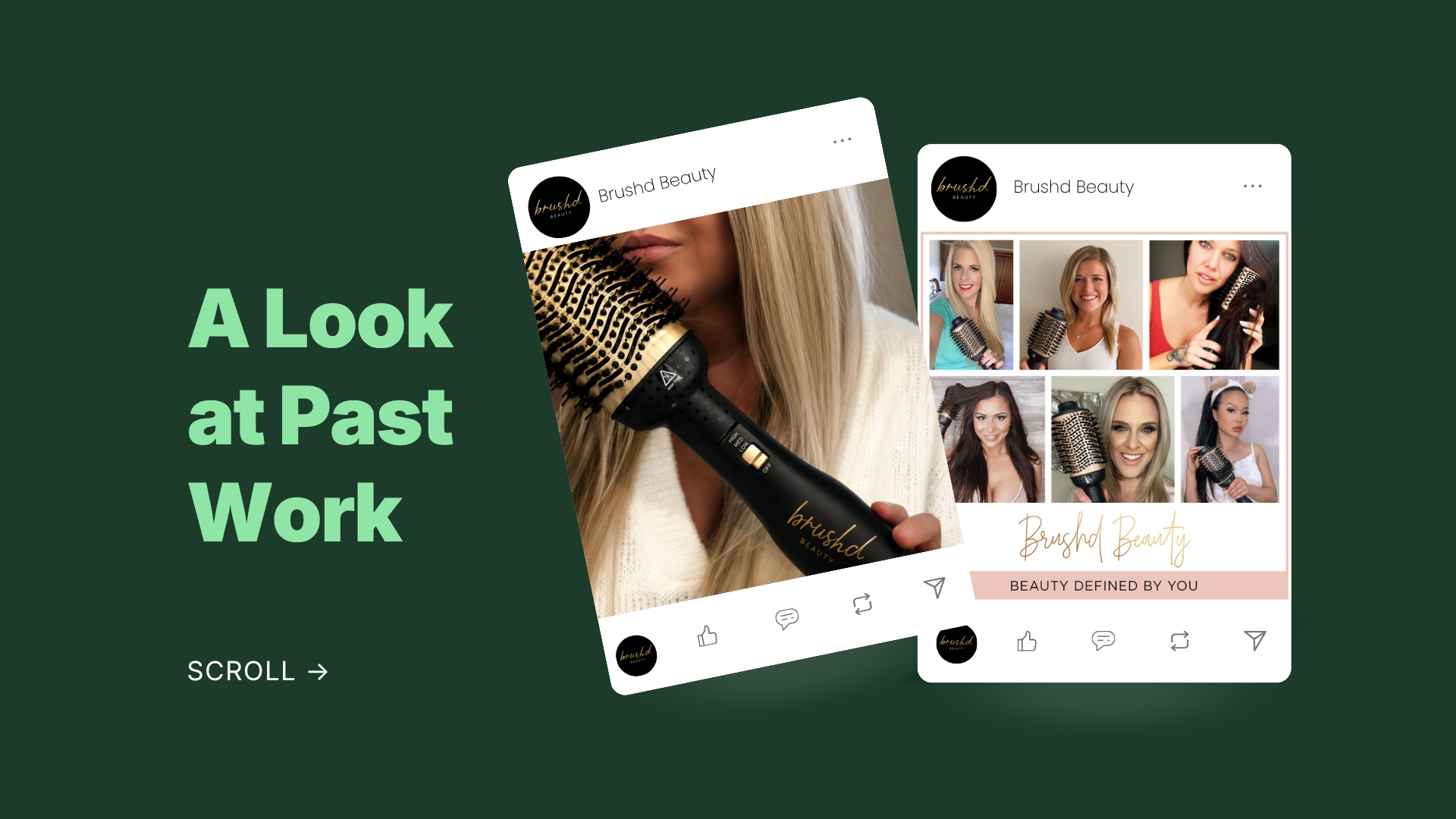 Social media campaign examples, slide one