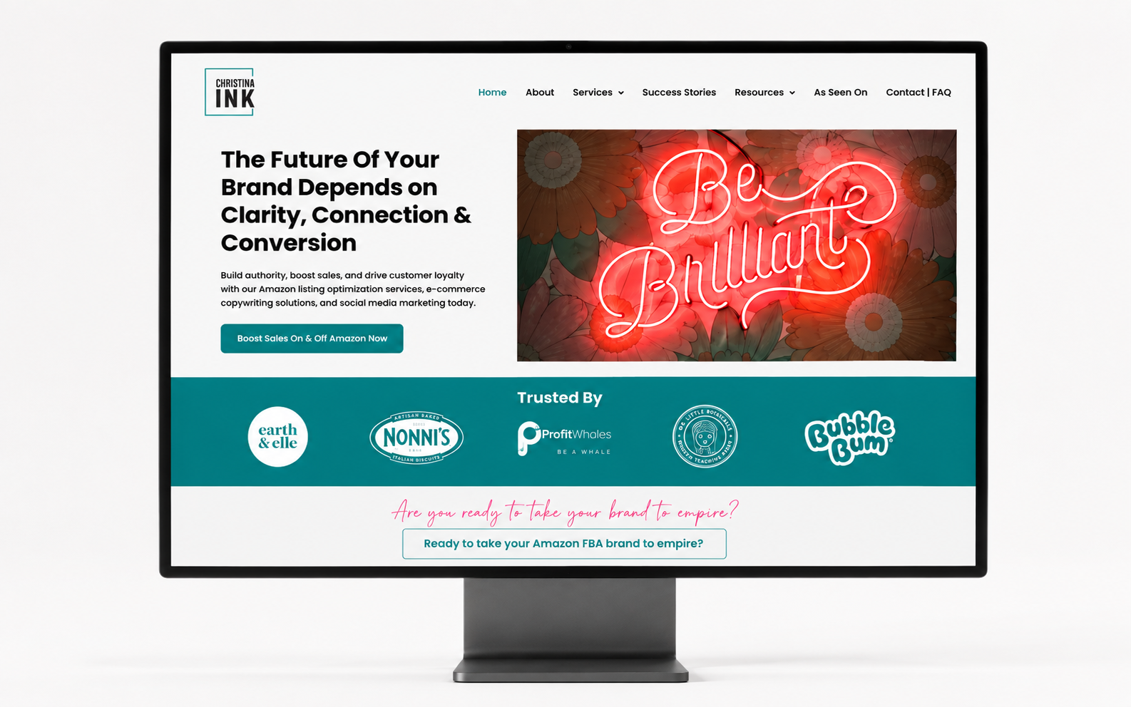 Previous Christina Ink Amazon listing optimization agency website