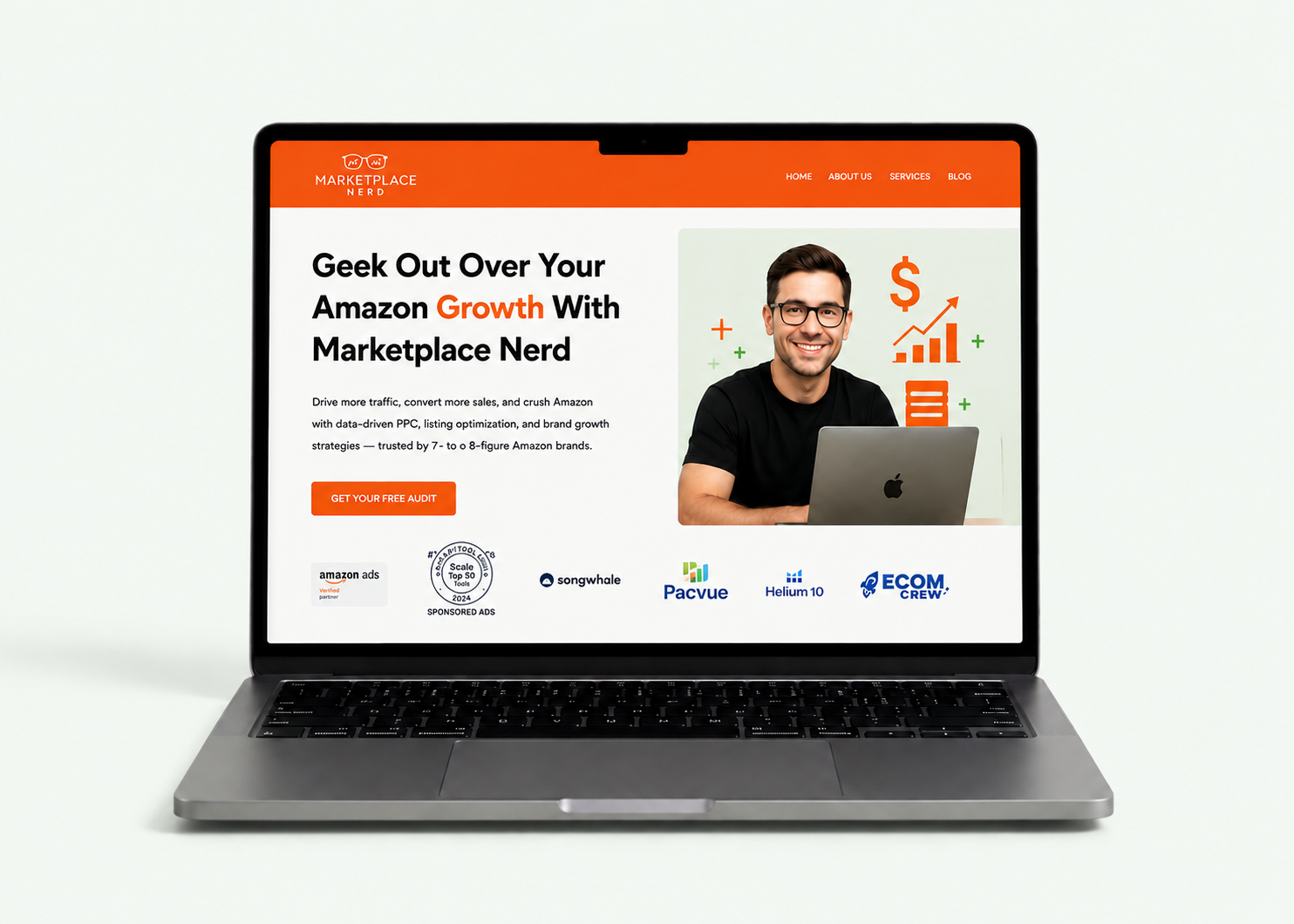 Marketplace Nerd strategic brand messaging and website copy